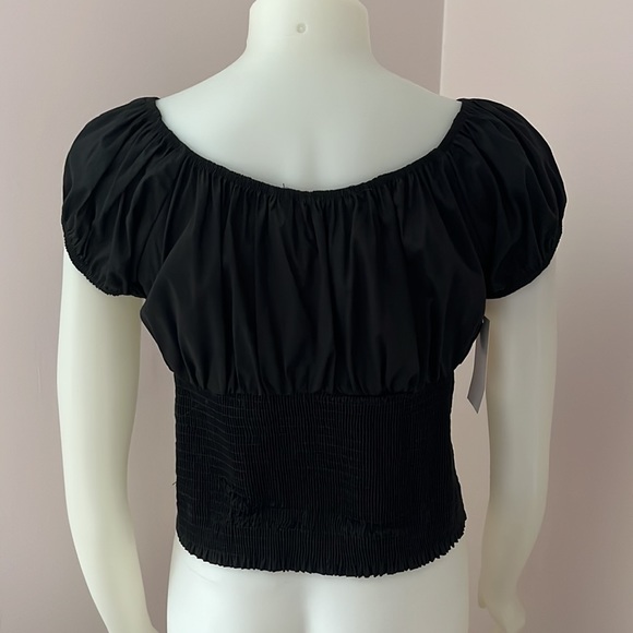 Black Sara peasant top, XL - Picture 4 of 8